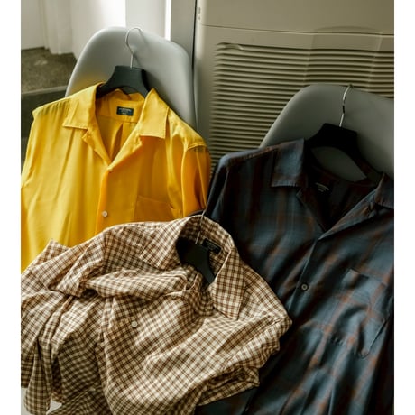 MAATEE&SONS Ex. "H"WOOL OPEN COLLAR SHIRTS