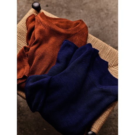 MAATEE&SONS SILK LILY-YARN CREW NECK P/O