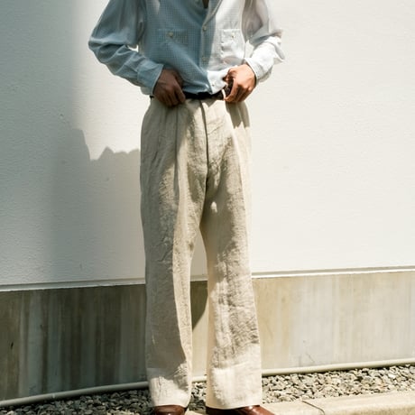 MAATEE&SONS Ex. SHIRAHAMA "Italian 生Hemp Gabardine"