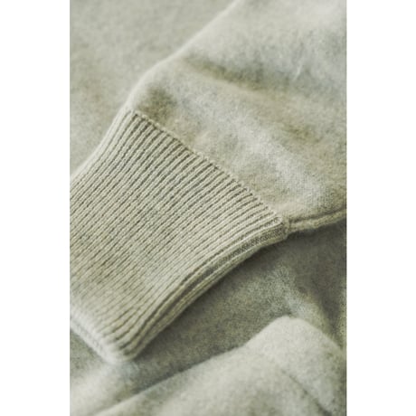 MAATEE&SONS Ex. CASHMERE PILE HOODIE "m&m"⁣