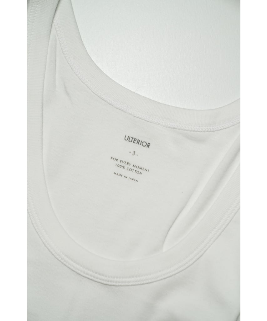 ULTERIOR TUBULAR TANK TOP WHITE サイズ3 2枚 ULTERIOR TUBULAR TANK TOP | MusterWerk