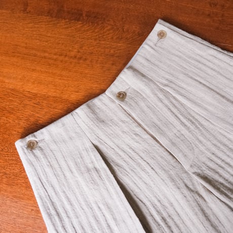 LEA BOBERG A.P. SHORTS - JAPANESE VINTAGE LINEN HERRINGBONE