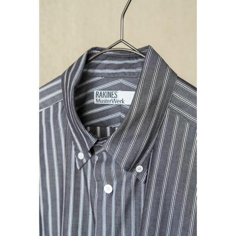 RAKINES Satin stripe / Ex. French BD shirt