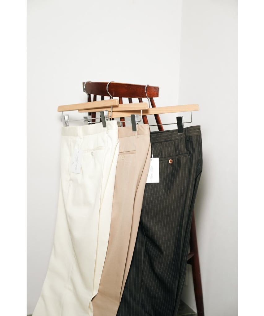 BIBOJA High Waisted Flare Trousers - No Pleat/S