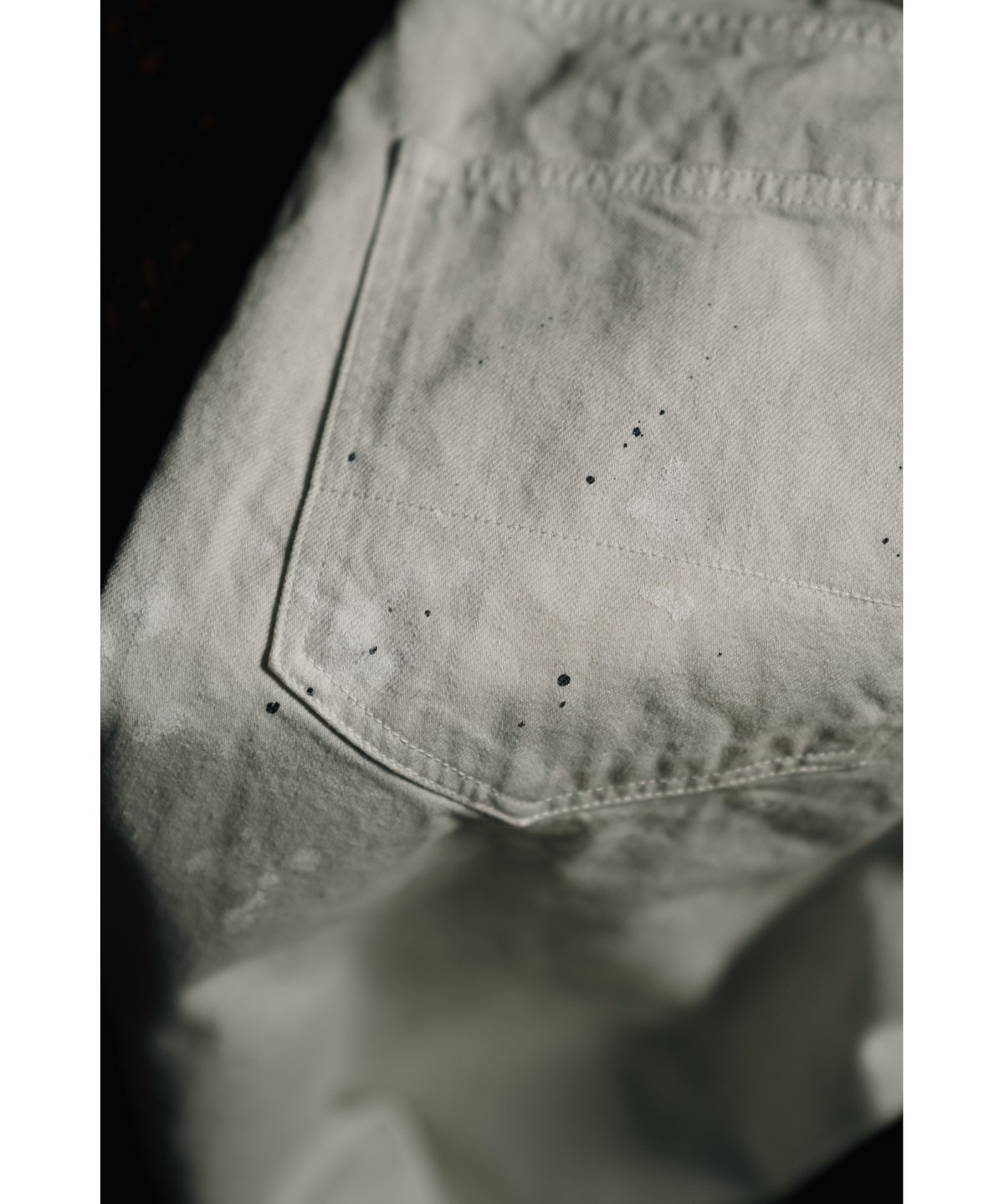 ANCELLM DAMAGE WIDE 5P DENIM PANTS | MusterWerk