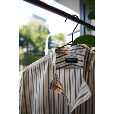 MAATEE&SONS Ex. "ARCHIVE SILK STRIPE" PULL OVER SHIRTS