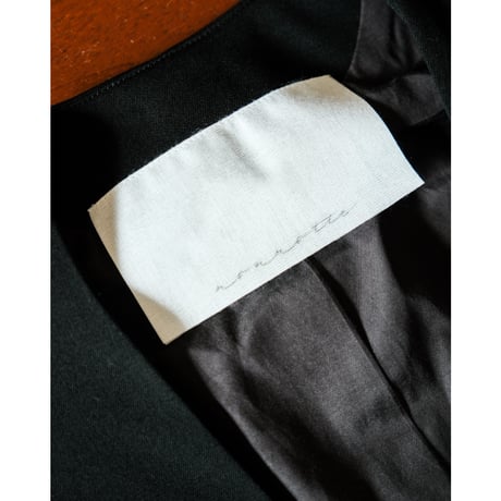 nonnotte Wool Gabardine Draping No Collar N Jacket