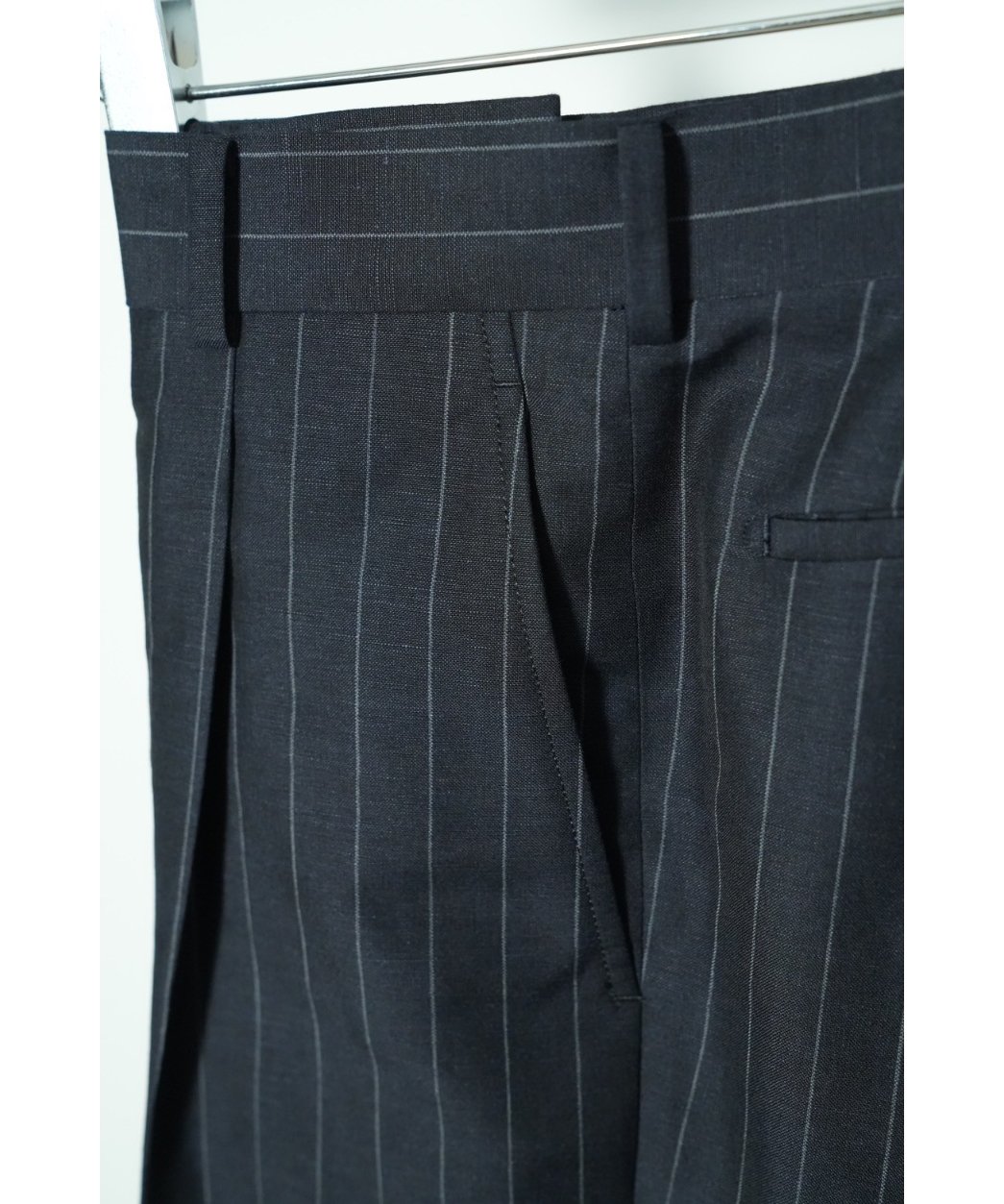 MAATEE&SONS Set Up Trouser 2 Navy Stripe