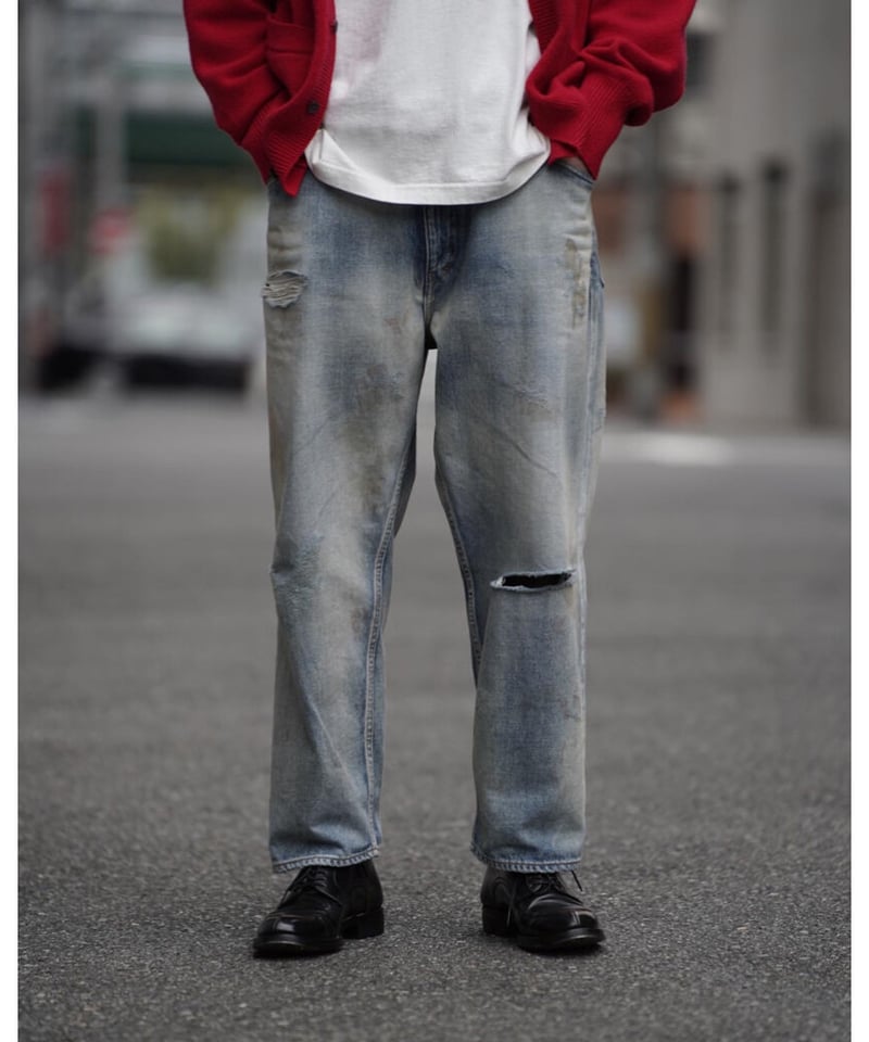 ANCELLM 5P SELVEDGE DENIM PANTS USEDstein - デニム/ジーンズ