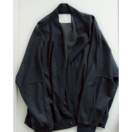 nonnotte Ex."Super 120s Light Inlay Melton" Draping CacheCoeur Cardigan