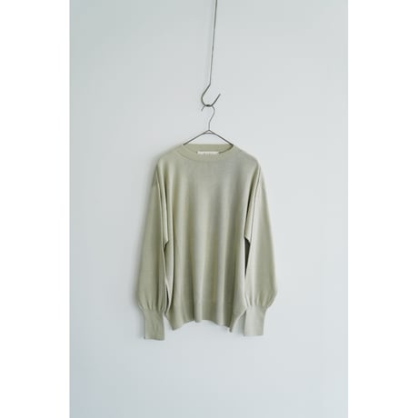 Olde H & Daughter SILK PLAIN STITCH CREW NECK P/O