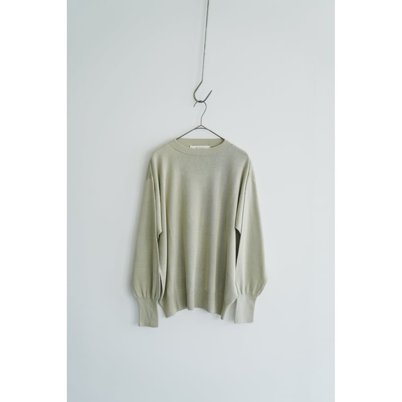 Olde H & Daughter SILK PLAIN STITCH CREW NECK P