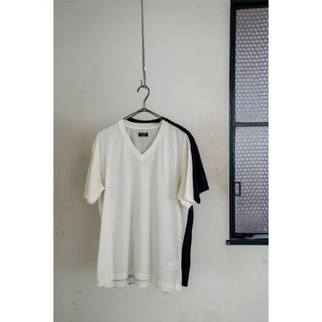 MAATEE&SONS Ex. WASHABLE SILK V NECK TEE