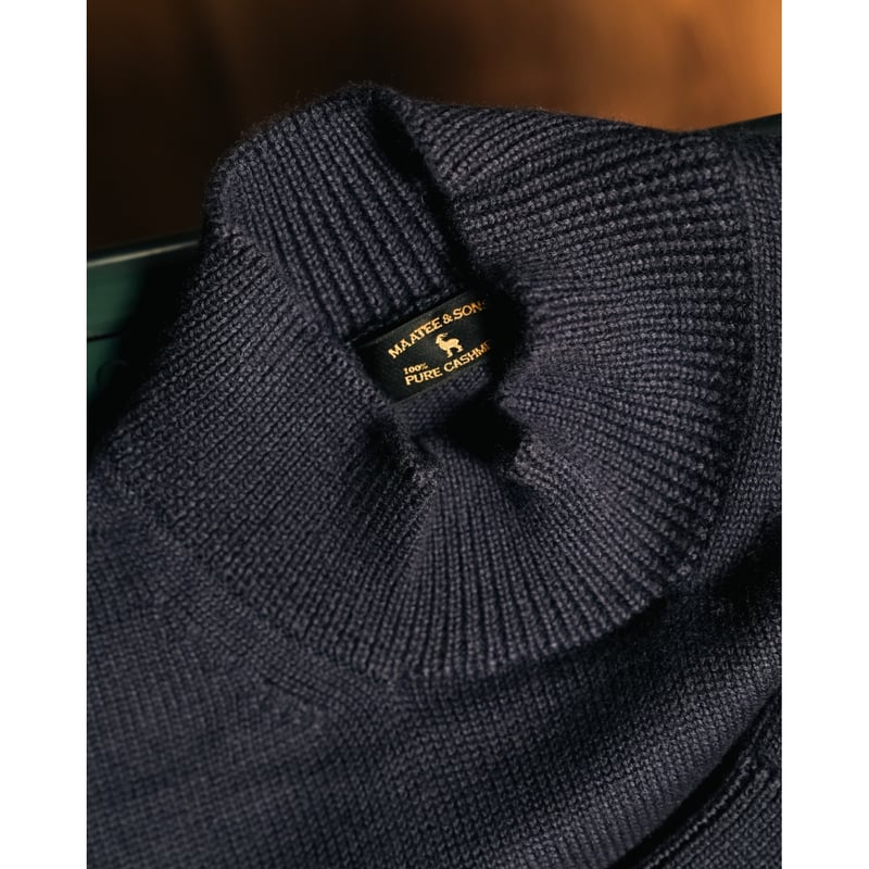MAATEE&SONS 梳毛CASHMERE多本撚 MN P/O SWEATER 