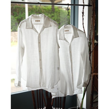Aquellos Ojos Verdes  Ex. Dressed Hemp "Basic" Classic open collar shirt