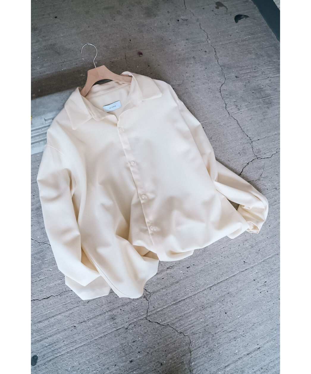 Lea Boberg SC Shirt サンドイッチカラー 白シャツ size3 LEA BOBERG S.C. SHIRT - WOOL CREPE | MusterWerk