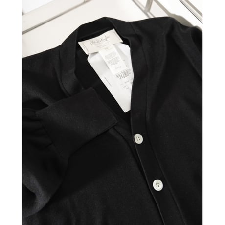 Olde H & Daughter SILK PLAIN STITCH CARDIGAN
