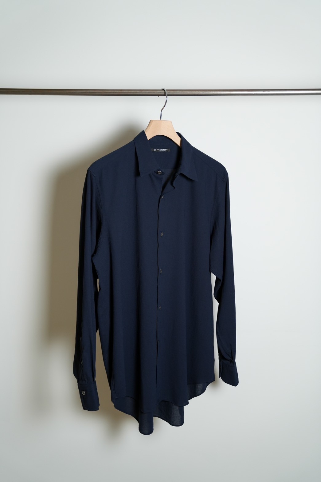 MAATEE & SONS Navy CHARLES 強撚ビエラ 2 MAATEE&SONS CHARLES 強撚ビエラ NAVY