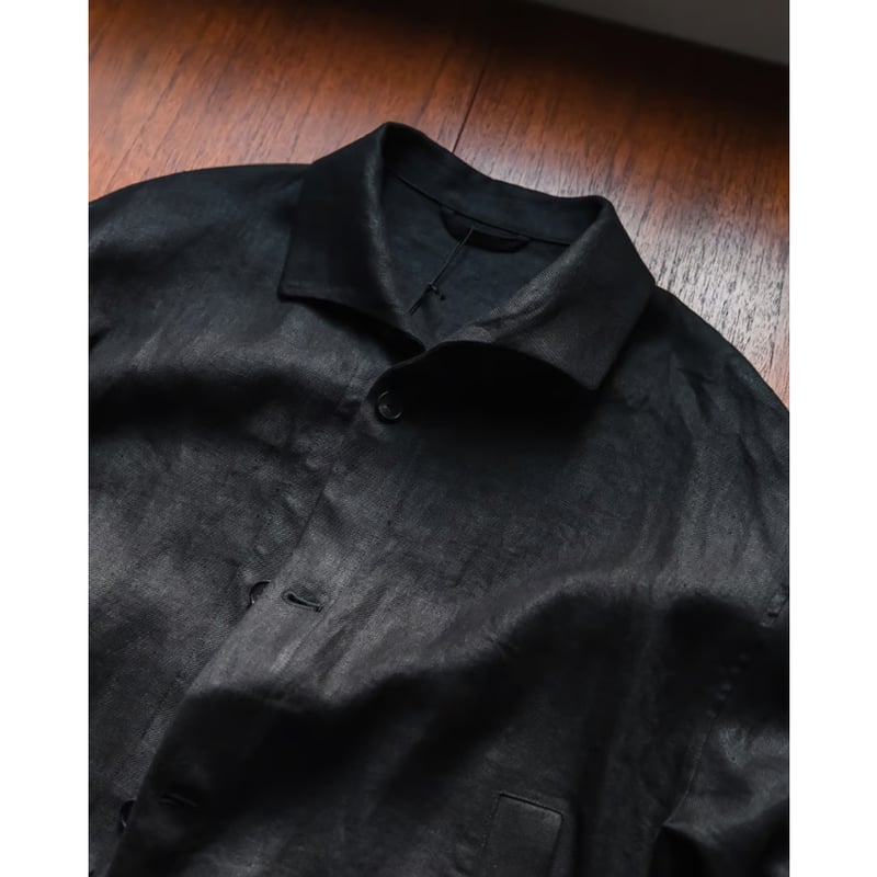 THE CLASIK LINEN HEMP TWILL SHARK COLLAR JACKET