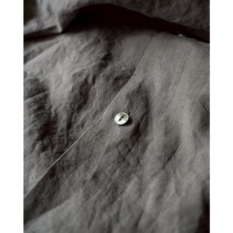 MAATEE&SONS FINE HEMP S/S OPEN COLLAR SHART