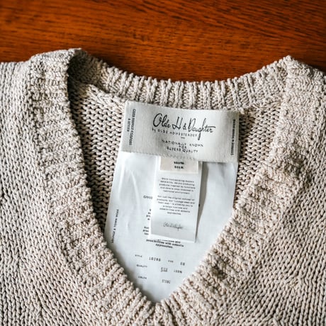 Olde H&Daughter Ex. SILK NEP V NECK P/O