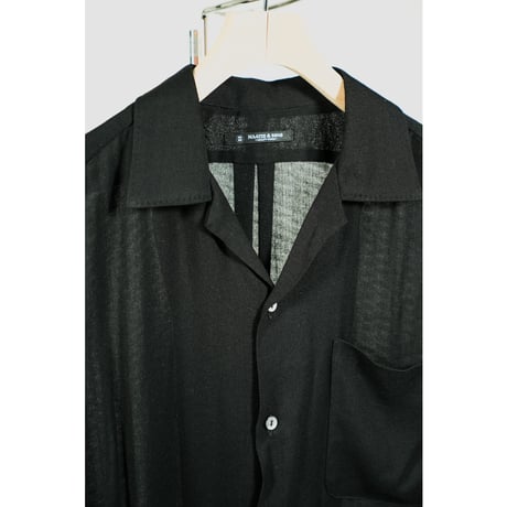 MAATEE&SONS OPEN COLLAR SHIRTS SILKRAYON