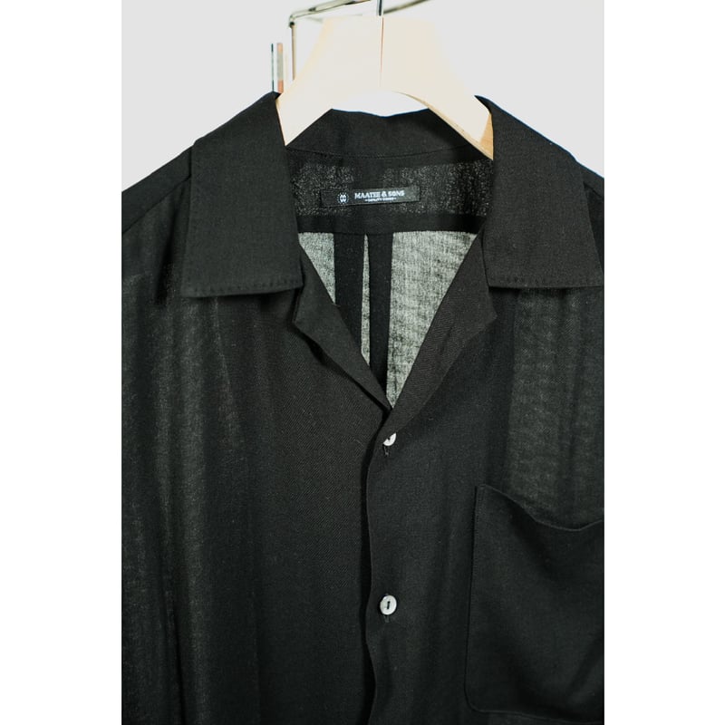 MAATEE&SONS OPEN COLLAR SHIRTS SILKRAYON | Must