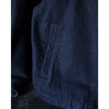 The CLASIK Ex. SOFT CASHMERE DENIM ZIP WORK JACKET