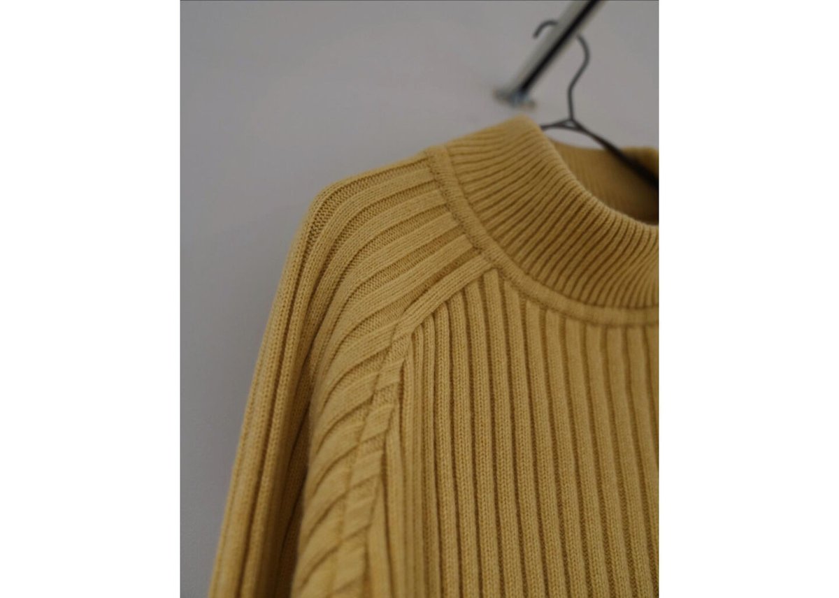 slopeslow Ex. Lamb's Cashmere Rib Mock Sweater