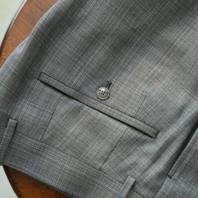 MAATEE&SONS 永遠Slacks Wool matcheck サイズ2 MAATEE&SONS / EX.FOREVER SLACKS BLACK | LiNN MAATEE&SONS/永遠