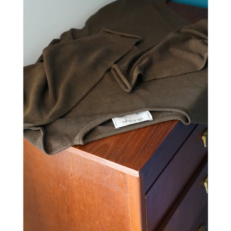 Olde H&Daughter "JYARI-JYARI SILK" BOAT NECK P/O