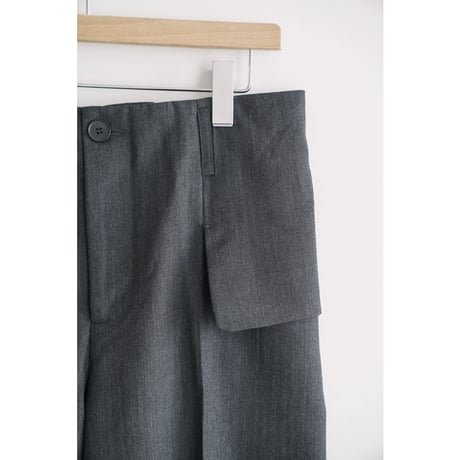 LEA BOBERG FLAP POCKET TRS  - JAPANESE HERRINGBONE WOOL