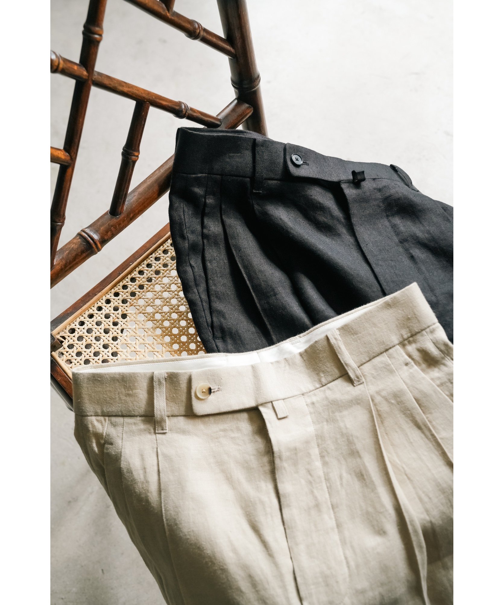 パンツ THE CLASIK LINEN HEMP TWILL TROUSERS original