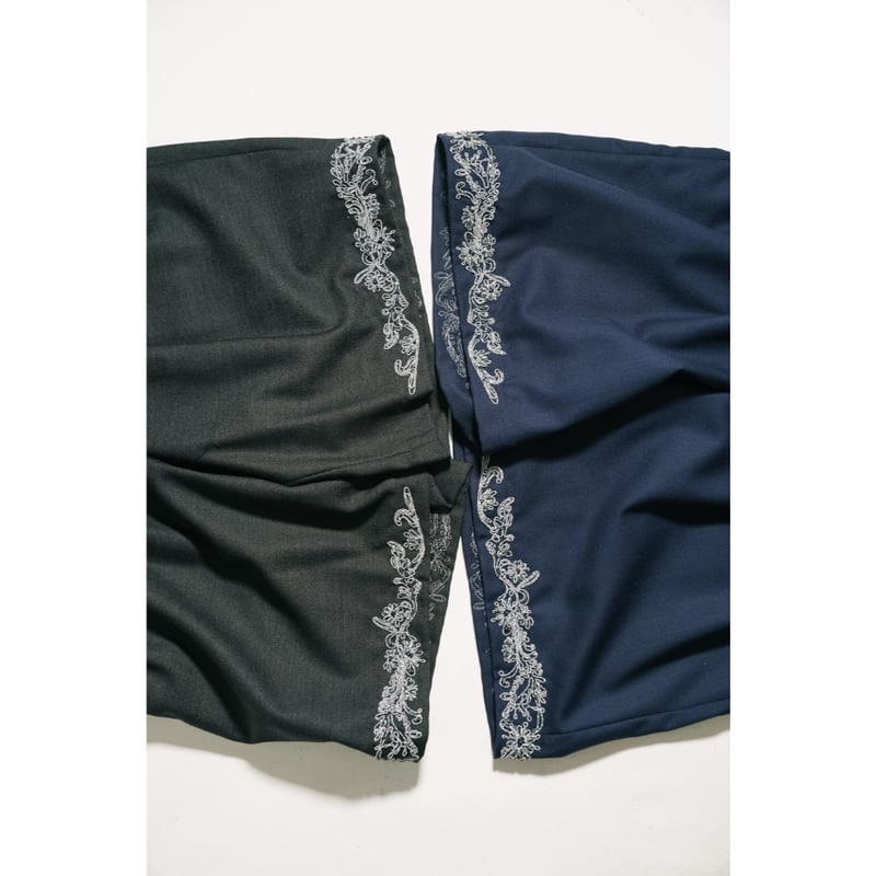 MAATEE&SONS Ex. 裾刺繍 SHORT TROUSER 