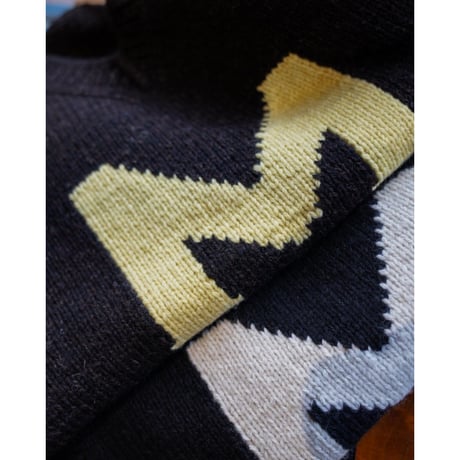 MAATEE&SONS Ex. "M" HAND KNIT 浅V-VEST