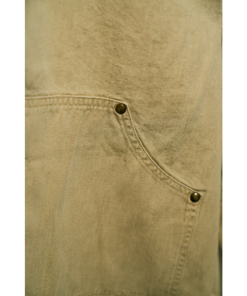 MAATEE&SONS SHORT PAINTER FADE FAWN 1 新品 25.4.26 Sat- ⁡ Short Painter ⁡ Fawn / Fade Indigo ⁡ Cotton