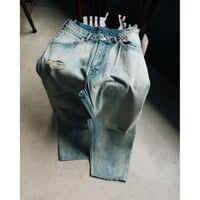 ANCELLM AGING SELVEDGE TAPERED 5P DENIM PANTS