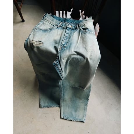 ANCELLM AGING SELVEDGE TAPERED 5P DENIM PANTS