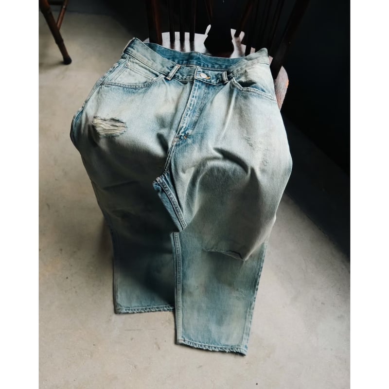 ANCELLM AGING SELVEDGE TAPERED 5P DENIM PANTS |