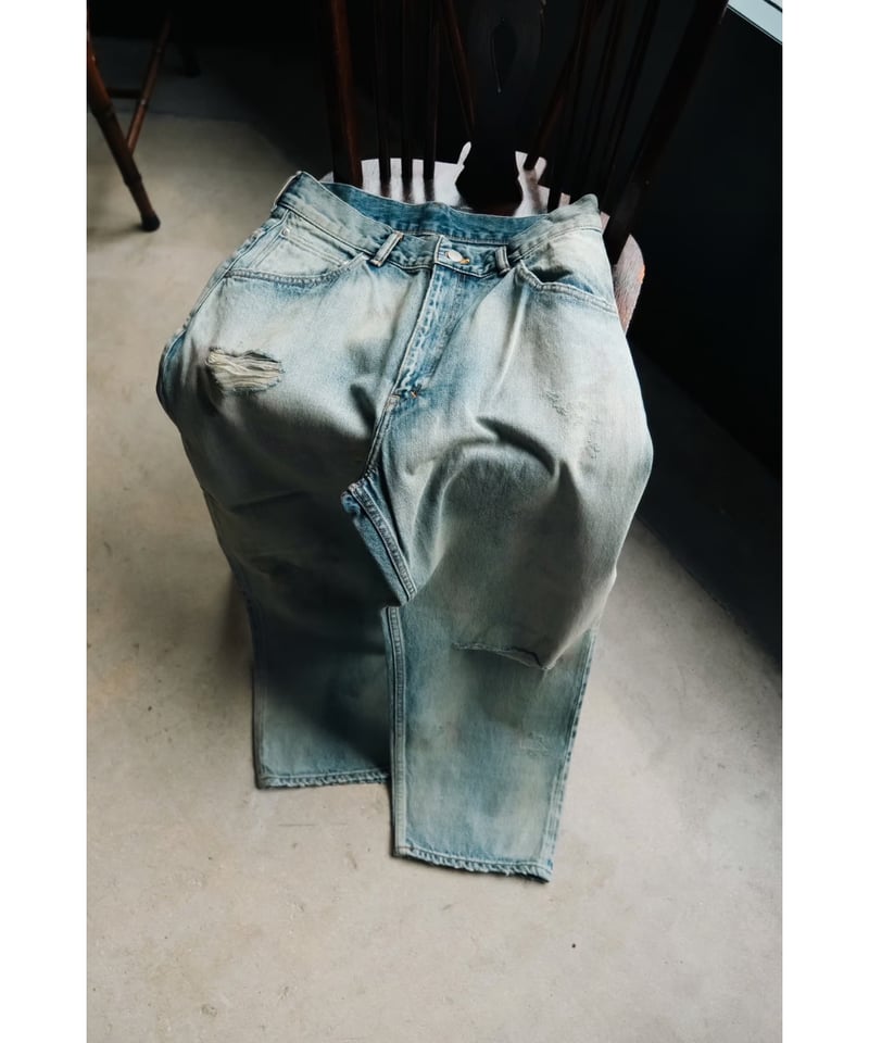 ANCELLM AGING SELVEDGE TAPERED 5P DENIM PANTS | ANCELLM AGING SELVEDGE TAPERED 5P DENIM PANTS |