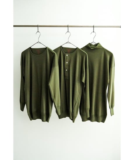 Olde Homesteader INTERLOCK MIL MOCK NECK LONG SLEEVE