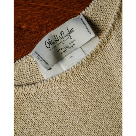 Olde H&Daughter SILK COTTON BOAT NECK P/O