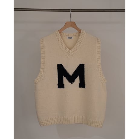 MAATEE&SONS Ex. "M" HAND KNIT 浅V-VEST