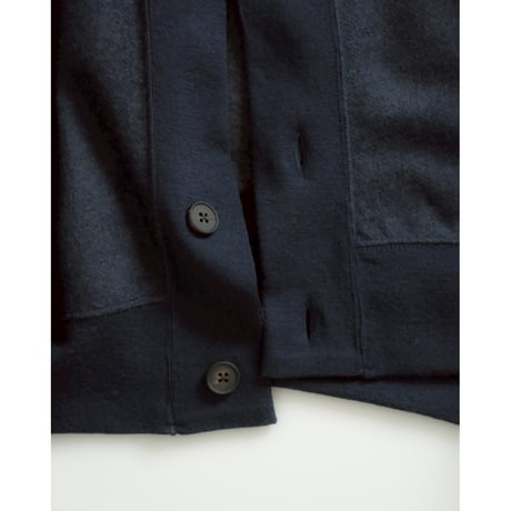 nonnotte Ex."Super 120s Light Inlay Melton" Draping CacheCoeur Cardigan
