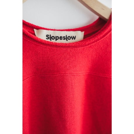 slopeslow  Cotton/Linen Light French terry Crew Neck