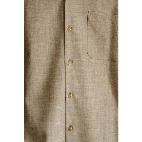 MAATEE&SONS Ex. "NATURAL YAK" OPEN COLLAR SHIRTS