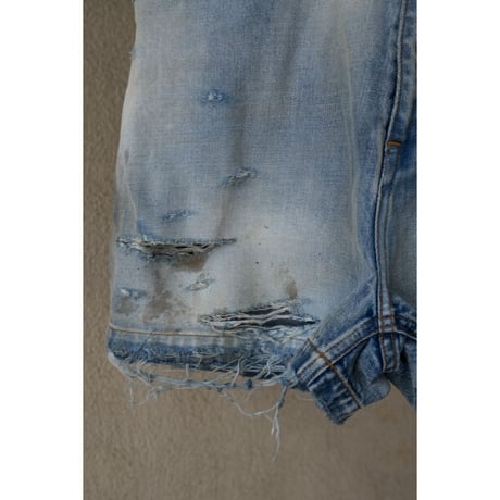 ANCELLM CRASH DENIM SHORTS