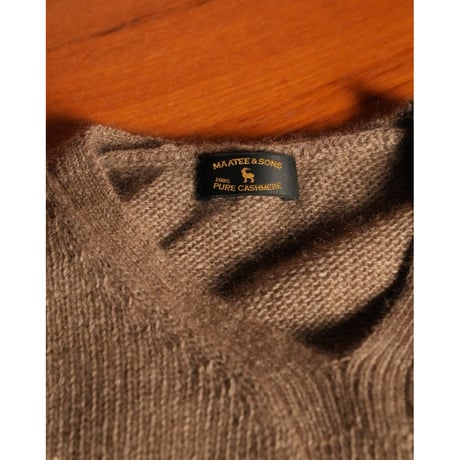 MAATEE&SONS CASHMERE/MINK LOOSE V SWEATER
