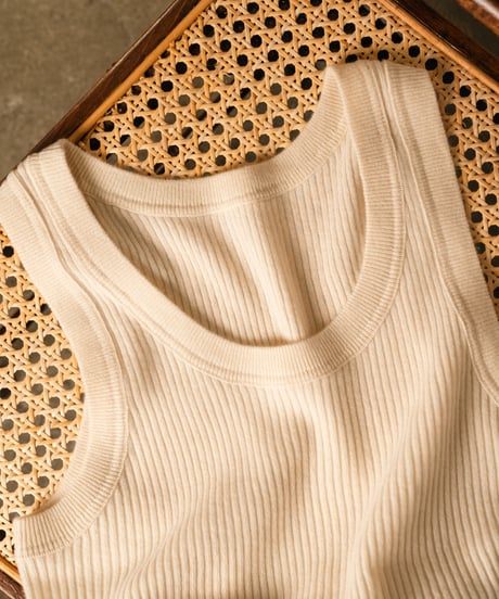 PICEA Ex. BABY CASHMERE RIB TANK TOP