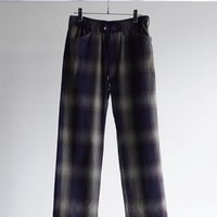 ANCELLM FLANNEL CHECK EASY SLACKS PANTS